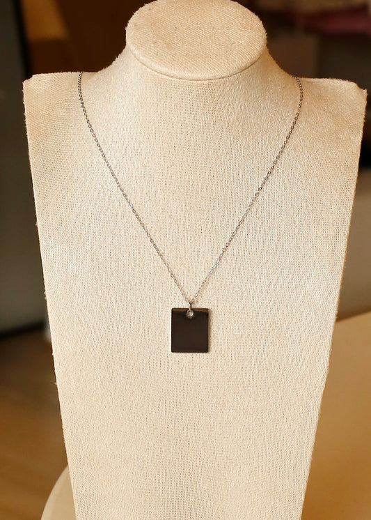 SILVERNOTE engravable necklace