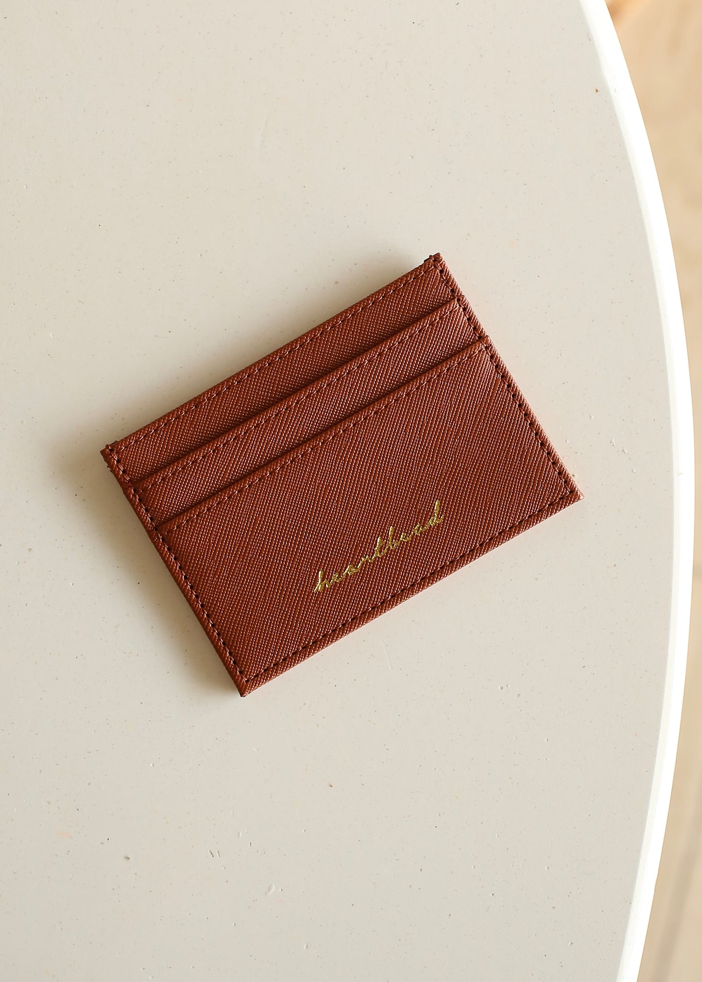 HEARTBEAD cardholder (windsor tan)