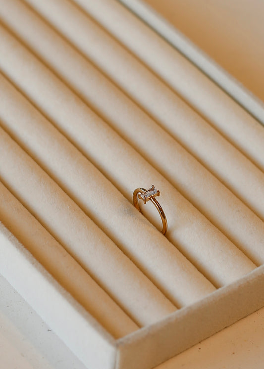 BAGUETTE crystal ring