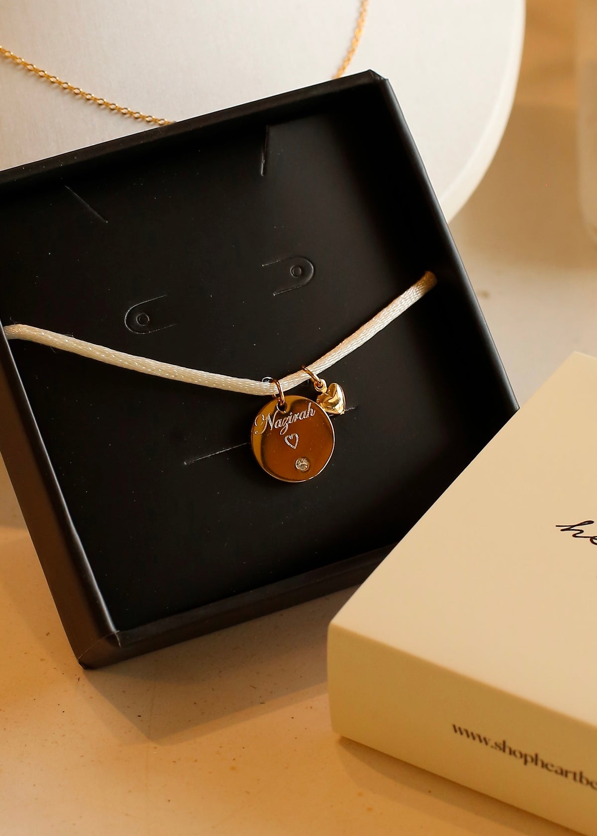 CRYSTALONE engravable cord bracelet