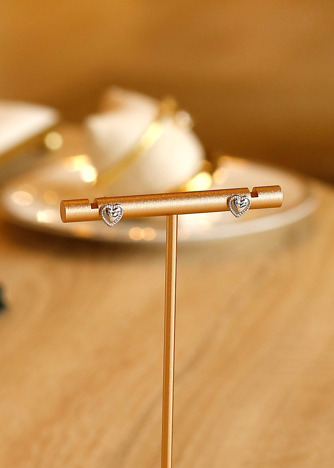 SWEETHEART sterling silver studs