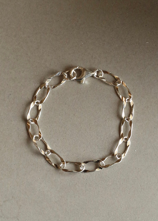 UNISEX SCULPT SILVER bracelet