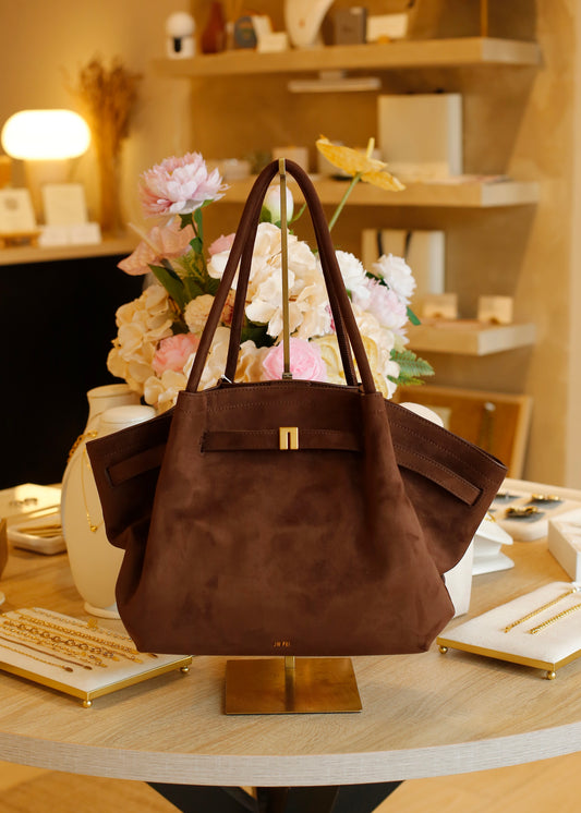 JW PEI medium hana brown suede