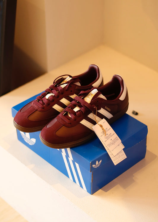 ADIDAS SAMBA OG (maroon offwhite gum)