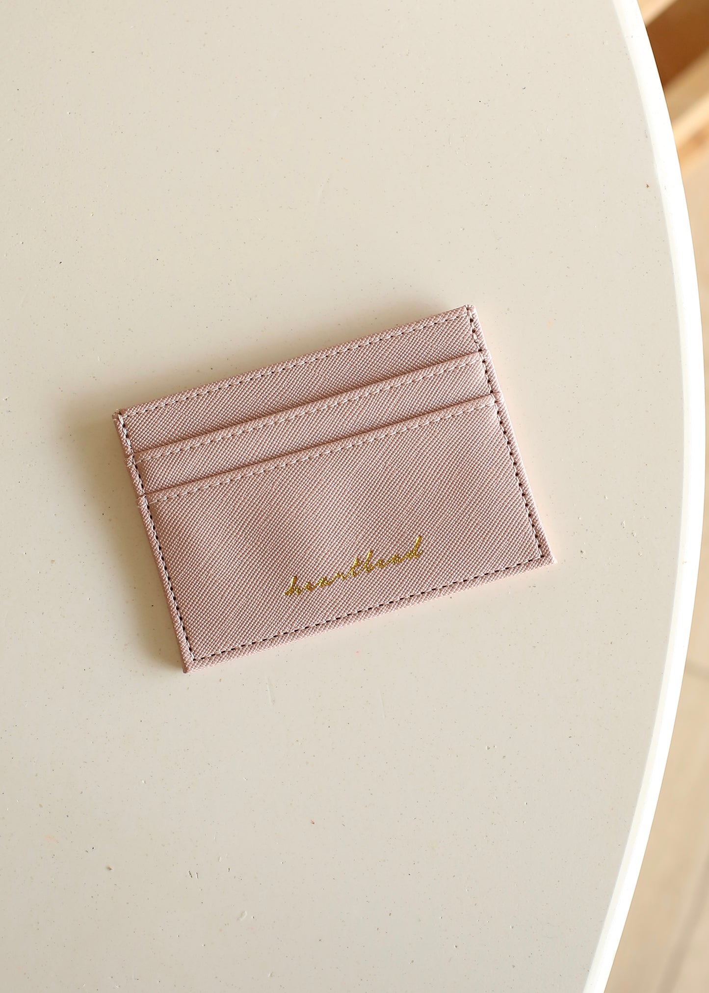 HEARTBEAD cardholder (blush pink)