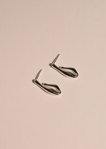 WAVEDROP Sterling Silver Earrings