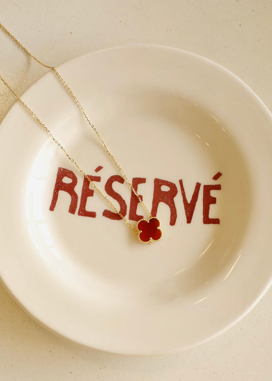 MILLIE necklace (wine red)