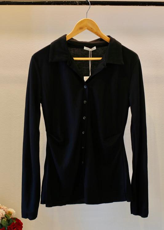 ZARA pleated button shirt
