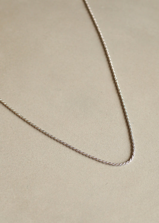 UNISEX sterling silver rope chain necklace