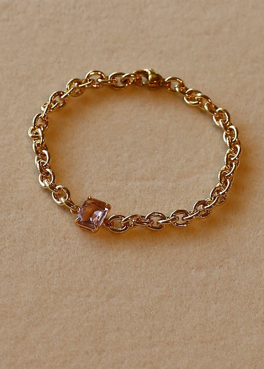 Rose chain bracelet