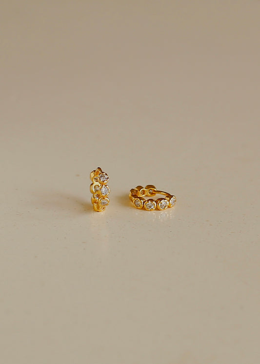 MINIROUNDS sterling silver hoops