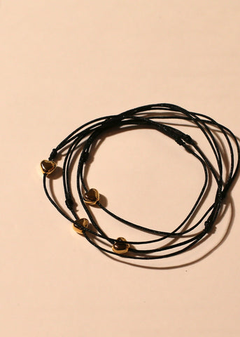 CLASSIC HEART cord bracelet