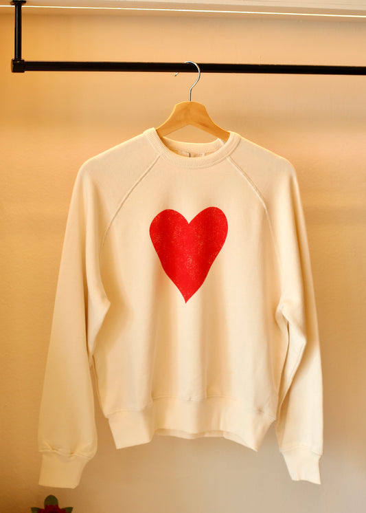 ZARA heart sweatshirt
