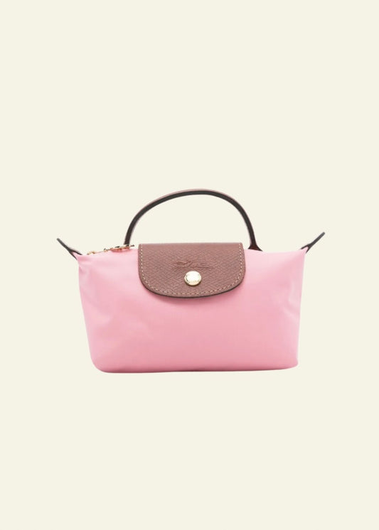 LONGCHAMP Le Pliage Mini Pouch (pink)