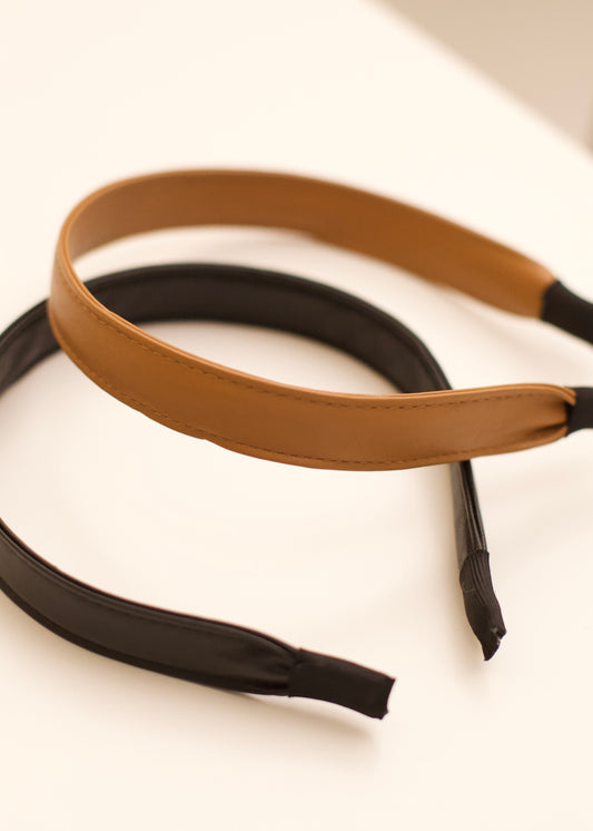 LEATHER hairband