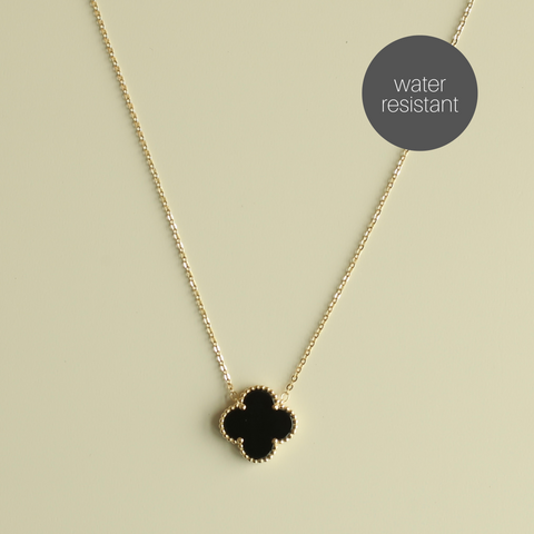 MILLIE (black) clover necklace